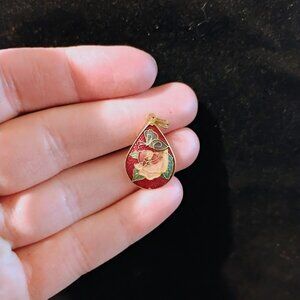 Cloisonne Butterfly pendant